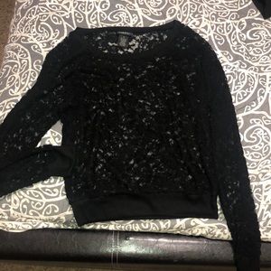 Black lace long sleeve